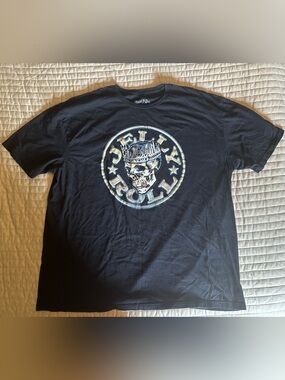 Jelly Roll Skull Logo Black Crewneck T-Shirt